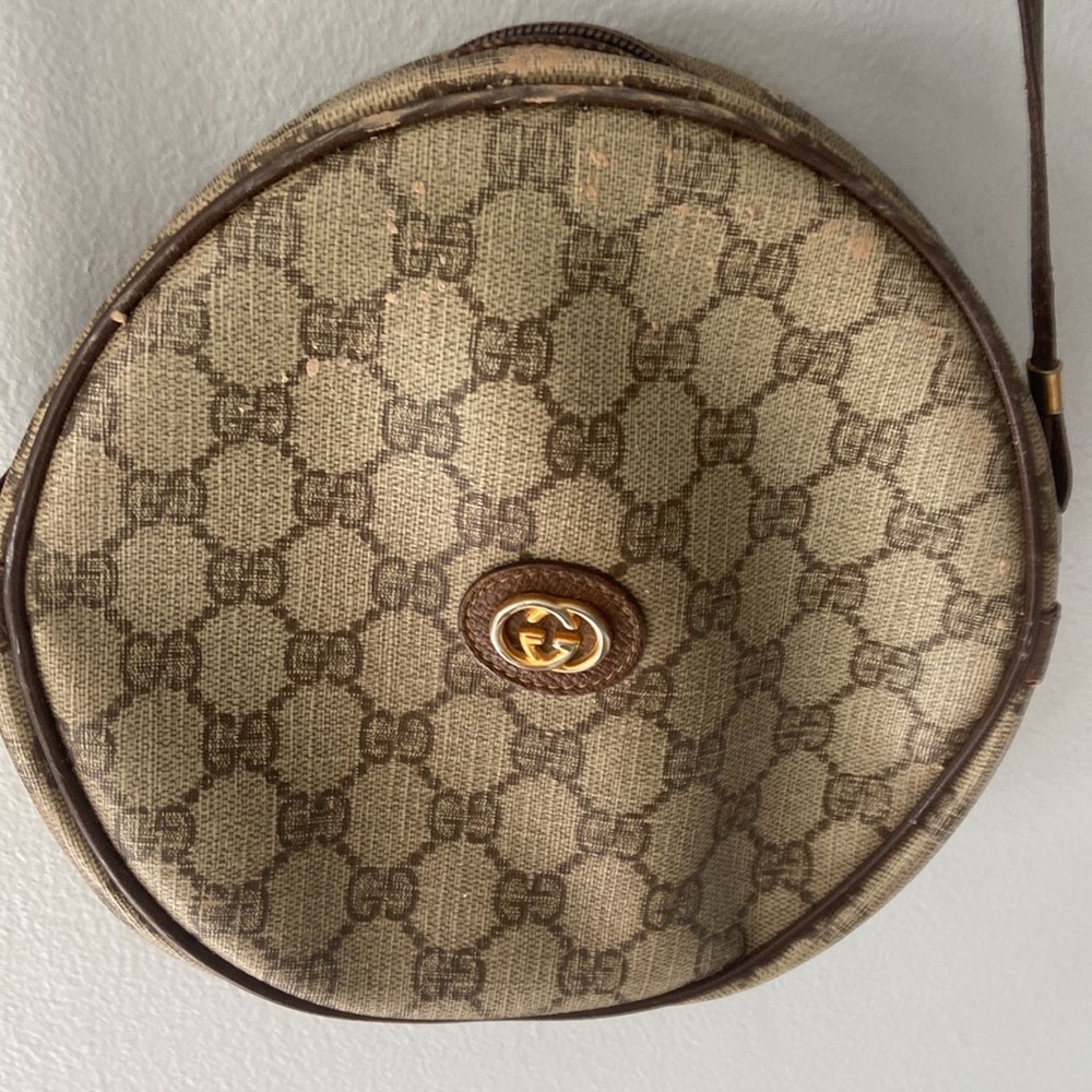 RARE Vintage Gucci Canteen GG Monogram Crossbody - Picture 5 of 9